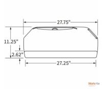 Workrite - Corner Keyboard Platform - thin profile tray design - fits corner workstations - supports ergonomic posture - durable workstation accessory