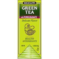 Bigelow - Green Tea with Pomegranate tea bags - antioxidant-rich green tea with sweet pomegranate flavor - medium caffeine - 28 individually wrapped bags.