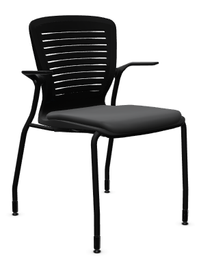 OM 5 Active 4-Leg Guest Upholstered Seat