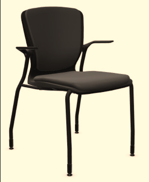 OM5 Active 4-leg Guest Upholstered Seat and Back