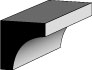 3/4" COVE MOLD WM100 PRIMED