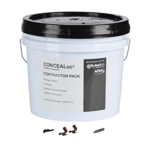 AZEK CONCEALOC FASTENER BUCKET 1750