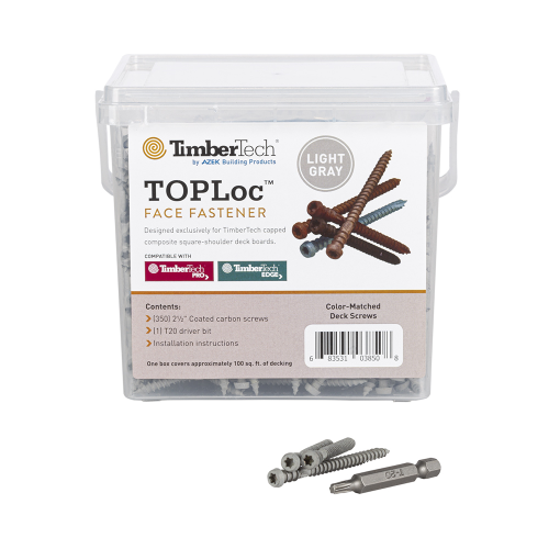 TOPLOC SCREWS LIGHT GRAY 100 SFT 350 SCREWS