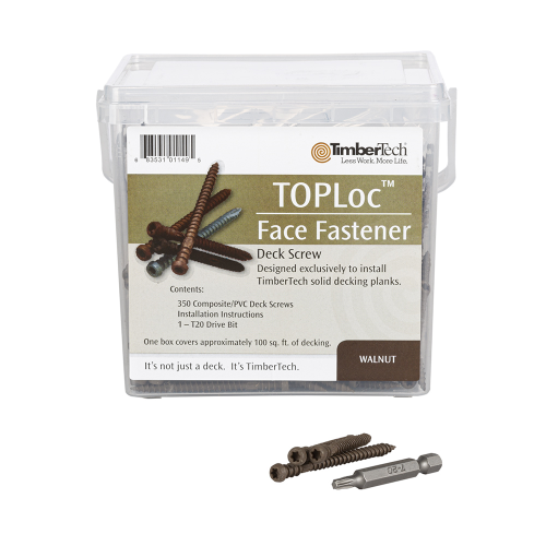 TOPLOC SCREW WALNUT 100 SQ FT 350 SCREWS