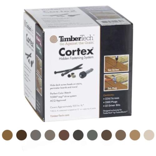 COLLATED CORTEX TERRAIN+ DARK OAK FASTENER TIMBERTECH 100 LN FT/BOX