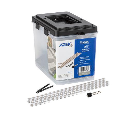 CORTEX HARVEST SLATE GRAY FASTENER AZEK 100 SQ FT/BOX
