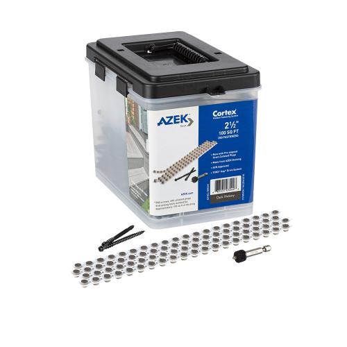 CORTEX VINTAGE DARK HICKORY FASTENER AZEK 100 SQ FT/BOX
