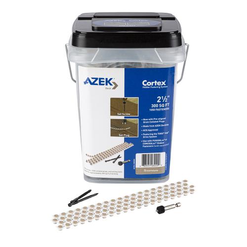 CORTEX HARVEST BROWNSTONE FASTENER AZEK 300 SQ FT/BOX