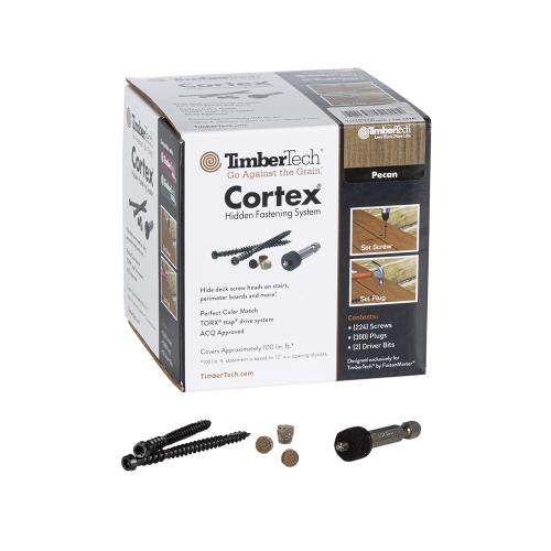 CORTEX LEGACY PECAN FASTENER TIMBERTECH 100 LF/BOX