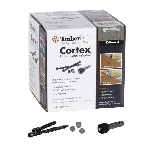 CORTEX RESERVE DRIFTWOOD FASTENER TIMBERTECH 100 LF/BOX
