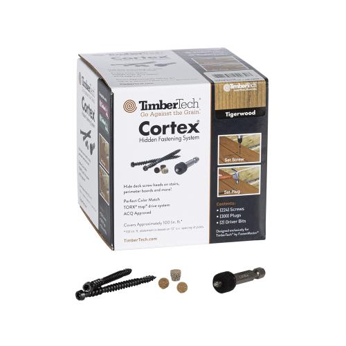 CORTEX LEGACY TIGERWOOD FASTENER TIMBERTECH 100 LF/BOX