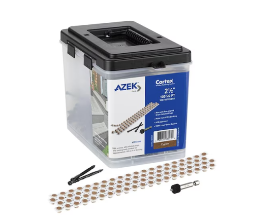 CORTEX VINTAGE CYPRESS FASTENER AZEK 100 SQ FT/BOX