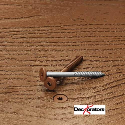 TOPLOC #63 BUCKSKIN DECKORATORS FASCIA SCREW 100 LF (DUNEWOOD  SEDONA  SANDBAR)