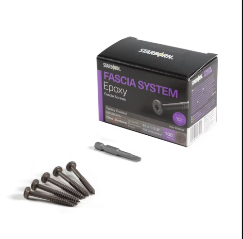 TOPLOC #34 BROWN DECKORATORS FASCIA SCREW 100 LF