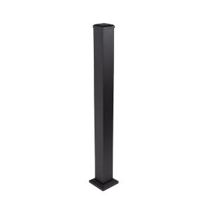 2.5"x44" Line Post Deckorators Contemporary Rail TXT Black