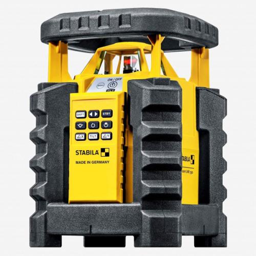 Stabila LAR-350 rotation laser system tripod and grade rod