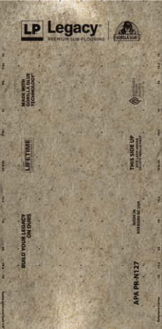 3/4" LP LEGACY Premium Subfloor (Tounge & Groove)