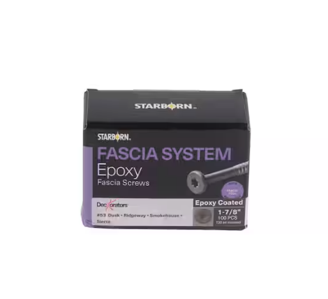 Dark Gray #53 (Trailhead Ridgeline  Vault Dusk  Voyage Sierra) Epoxy Fascia Screws