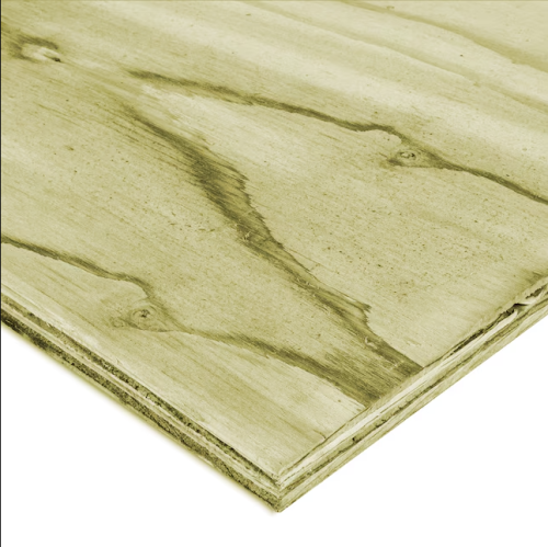 4X8-3/4" MCA GREEN TREATED PLYWOOD