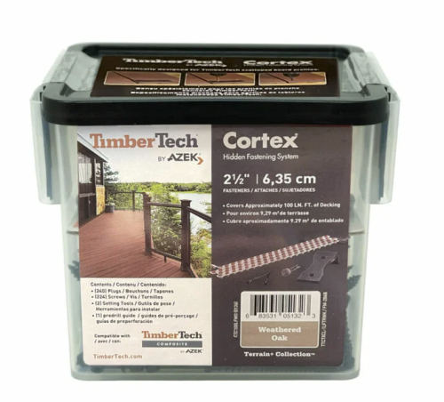 COLLATED CORTEX TERRAIN+ WEATHERED OAK FASTENER TIMBERTECH 100 LN FT/BOX