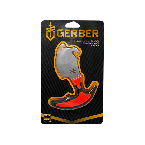 Gut Knife Orange Skin 5.5in