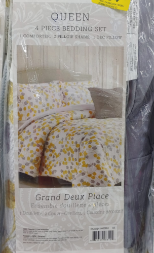 Bed Set Comforter 4pc Queen