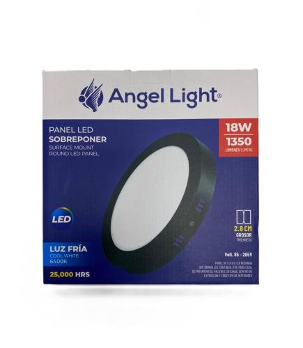 Surface Mount Panel Light 18w Bk