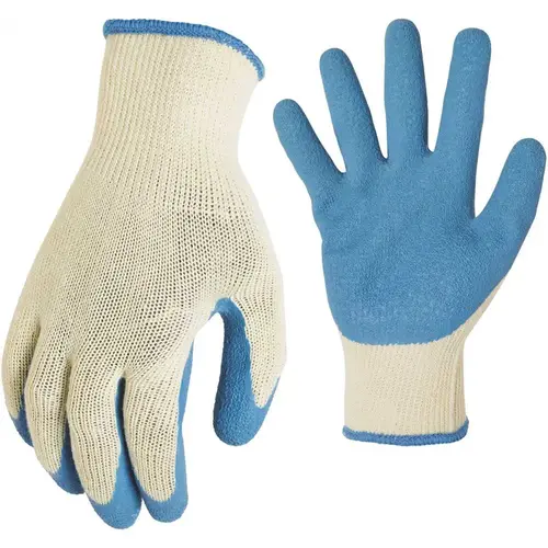 Gloves Latex Coated Med