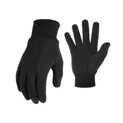 Gloves Brown Jersey Mini Dots XL