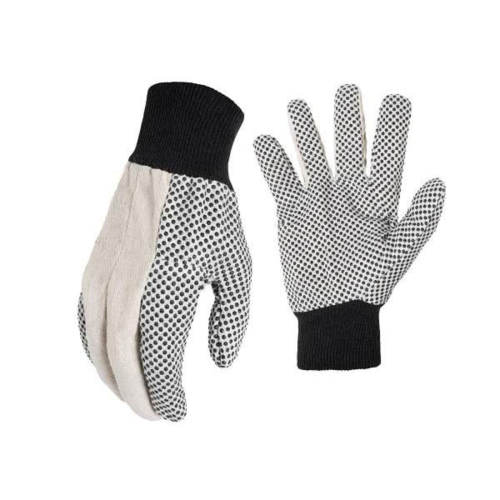 Gloves Cotton Canvas w/Dots