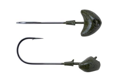 Fishing Hook Green Pumpkin 3pc