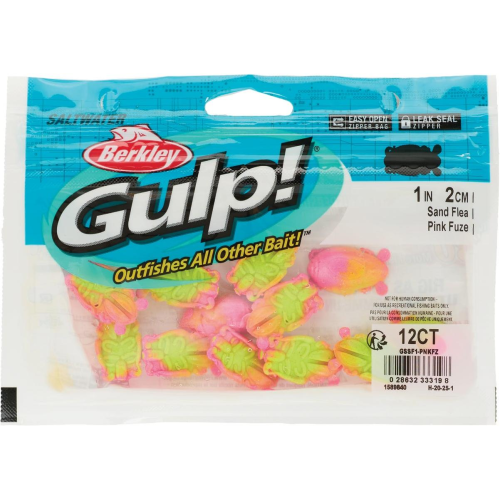 Gulp Sand Flea Pink Fuze 1" 12pc