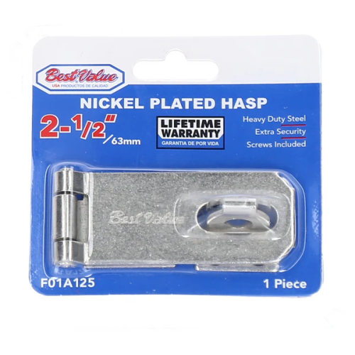  Nickel Plated Hasp 2-1/2" 