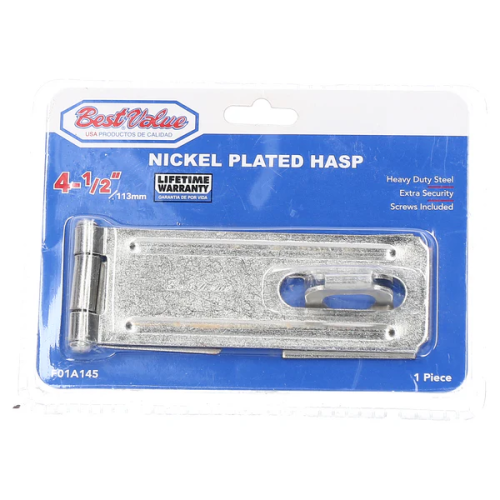  Nickel Plated Hasp 4-1/2" 