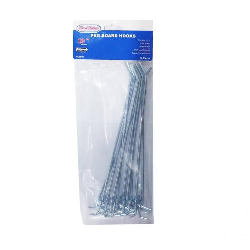  Peg Board Hooks 10" 