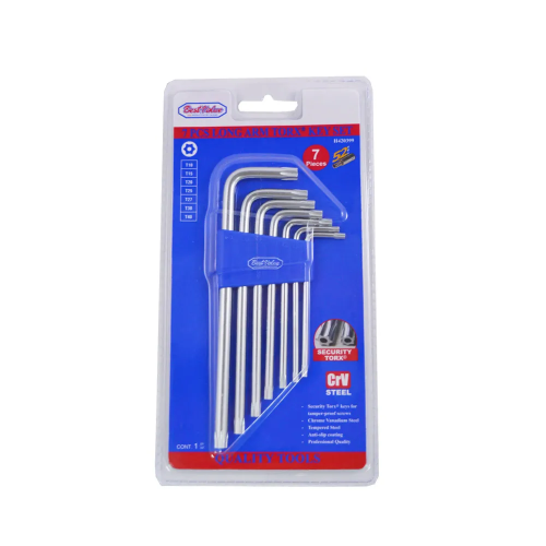 7pc Long Arm Torx Key Set CrV