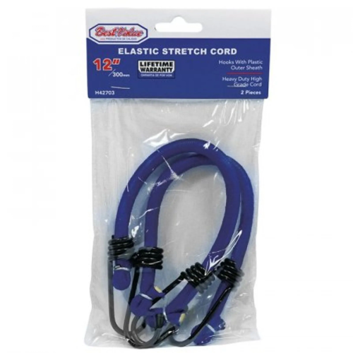  Elastic Stretch Cord 12" 2pc 