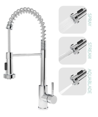 Faucet Brass Spring Hose Stainless Steel