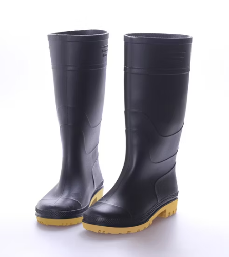 Rubber Boots Yellow Sole Size 7