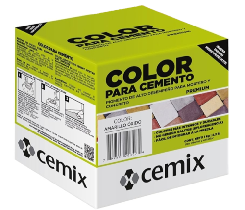 Cement Color Amarillo Oxido 2.2lbs