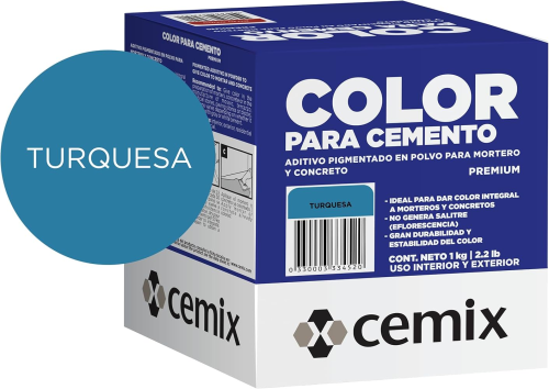 Cement Coloring Azul Torquesa 2.2 lbs