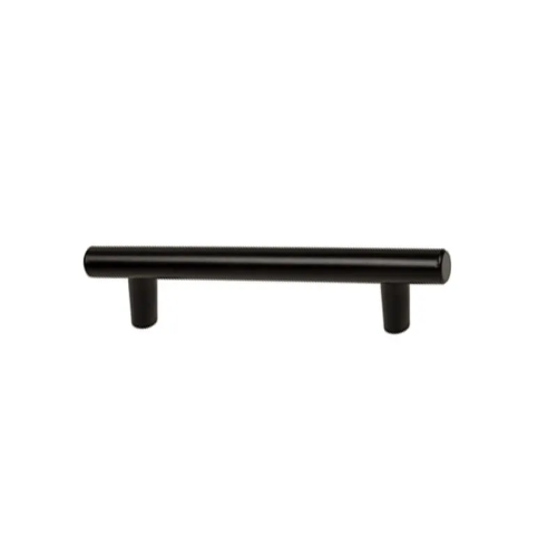 Hollow Bar Handle Stainless Steel Black 6"