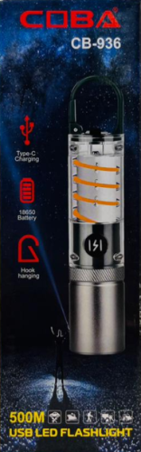 Flashlight Rechargable 18650MAh