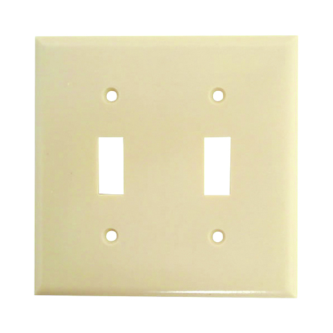Plate, 2 Gang Switch (Ivory)