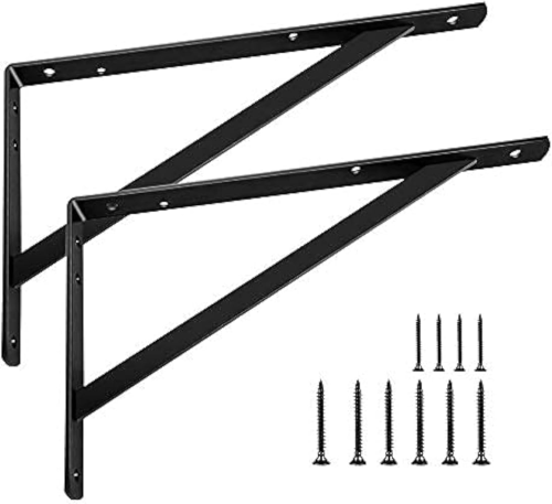 Shelf Bracket  14cm Wh/Blk