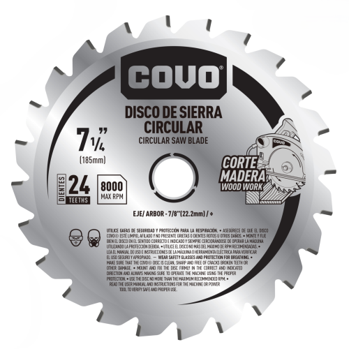 Circular Saw Blade 7-1/4" 24T