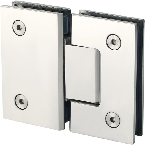 Glass Door Hinge 9x5.5cm Satin