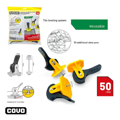Reusable Leveling TileClips 50pc