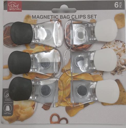 Magnetic Bag Clips 6pc