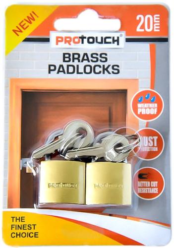 Brass Padlocks 3/4" (2pk)